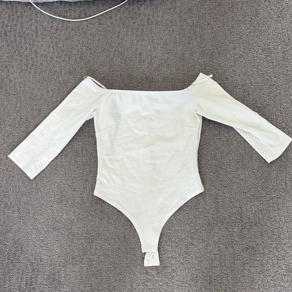 Stylish Off-Shoulder White Bodysuit
